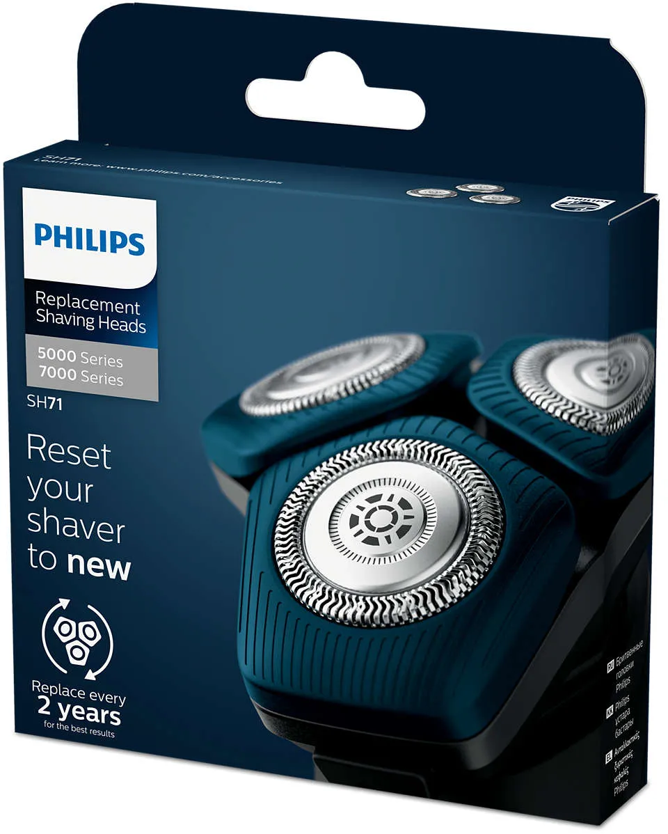 Philips Series 7000, 5000 Replacement Shaving Heads SH71/50