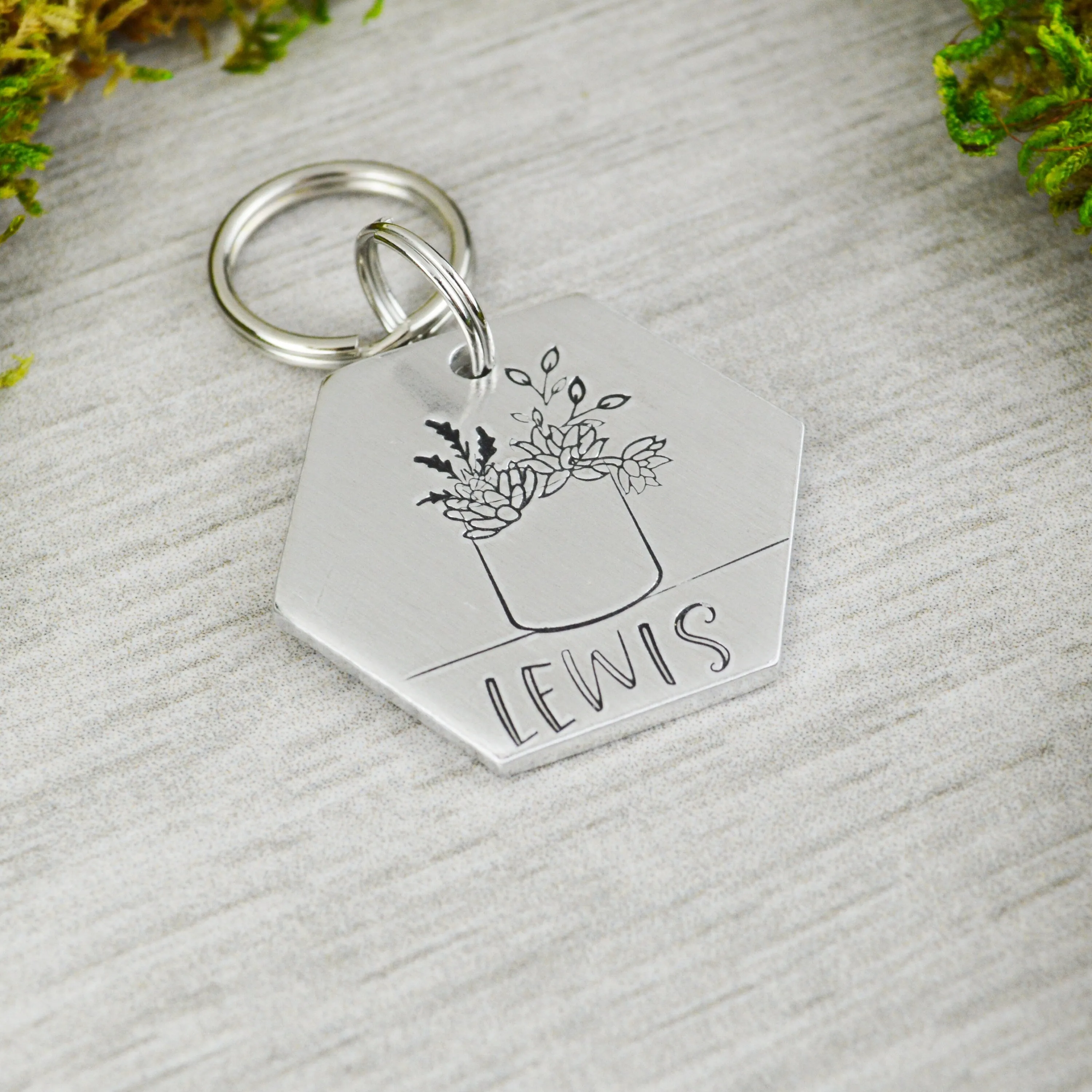 Plant Lady Pet ID Tag