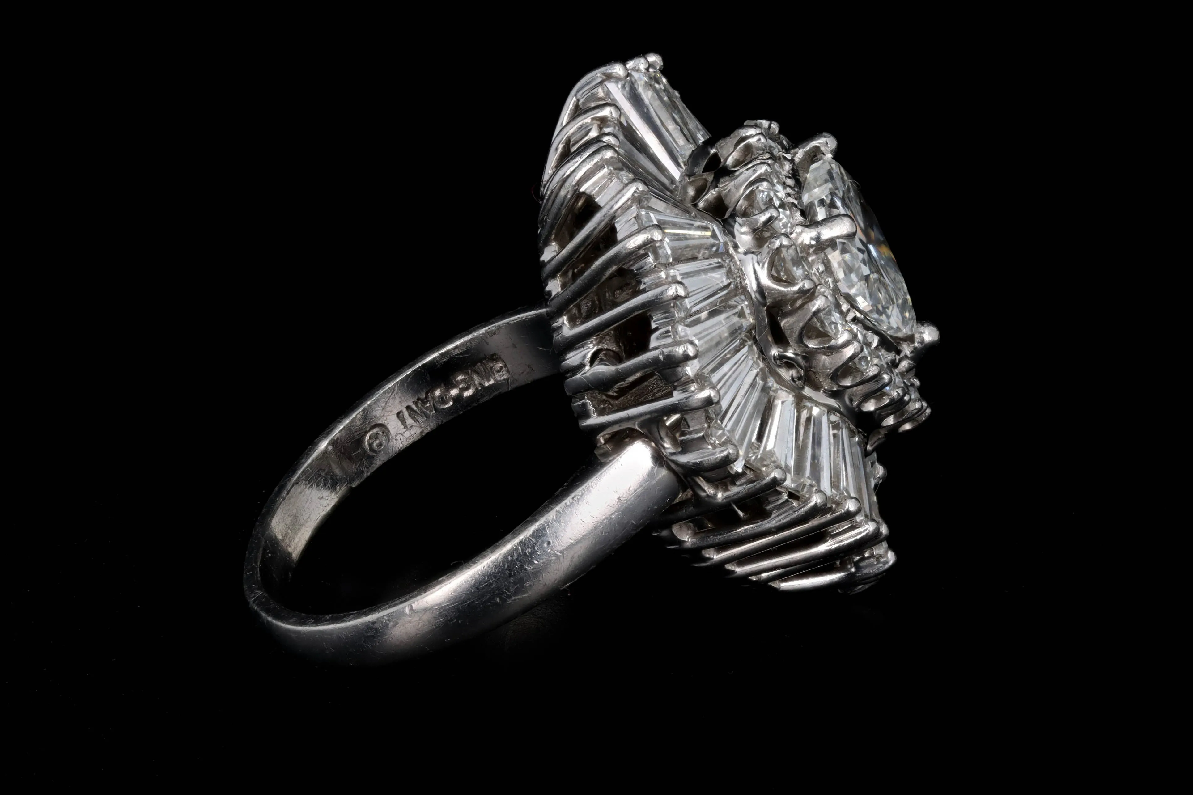 Platinum 1.5 Carat Heart Shape Diamond Ballerina Convertible Pendant Ring