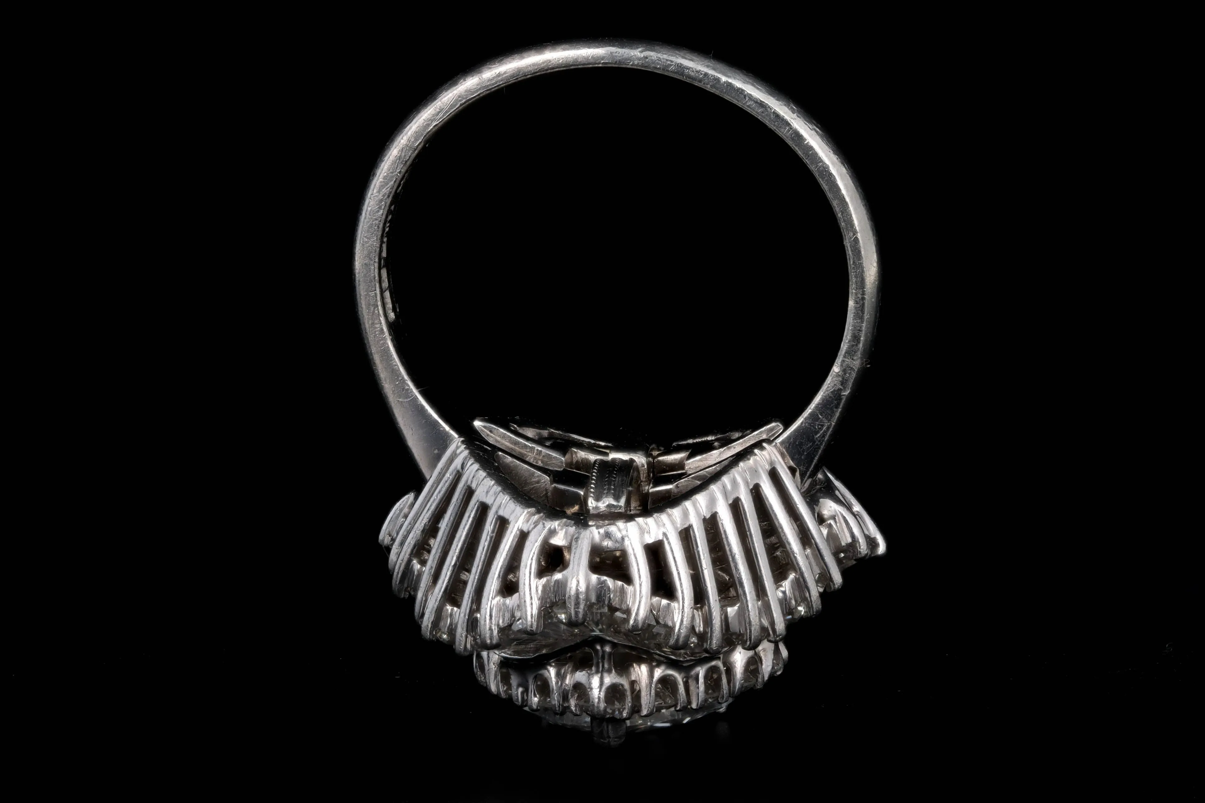 Platinum 1.5 Carat Heart Shape Diamond Ballerina Convertible Pendant Ring