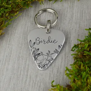Poppy Blooms Pet ID Tag