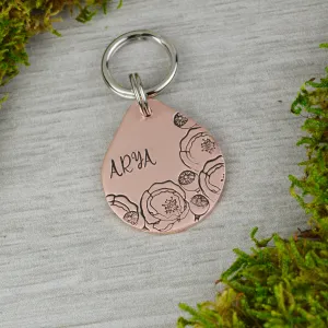 Poppy Blooms Pet ID Tag
