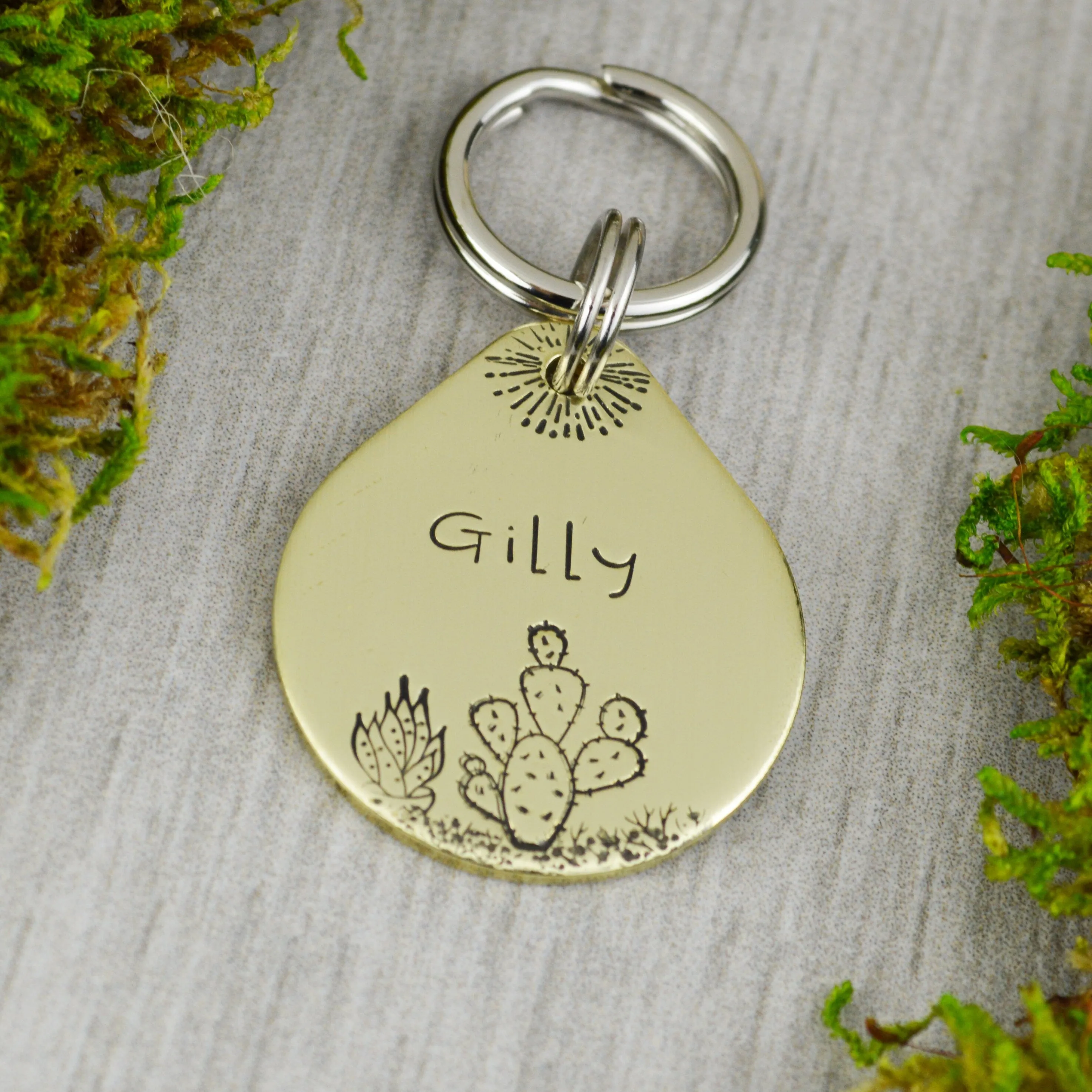 Prickly Pear Pet ID Tag