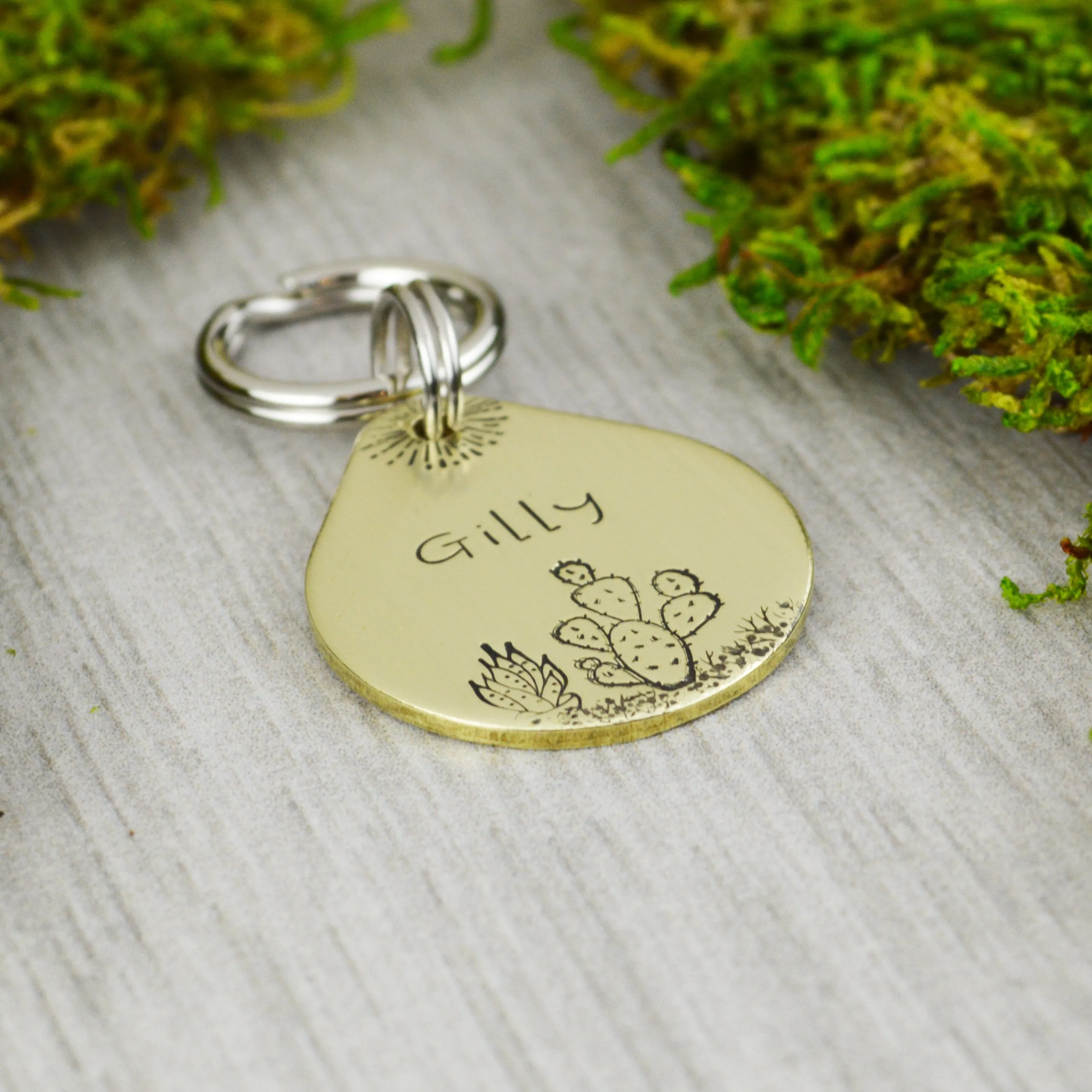 Prickly Pear Pet ID Tag