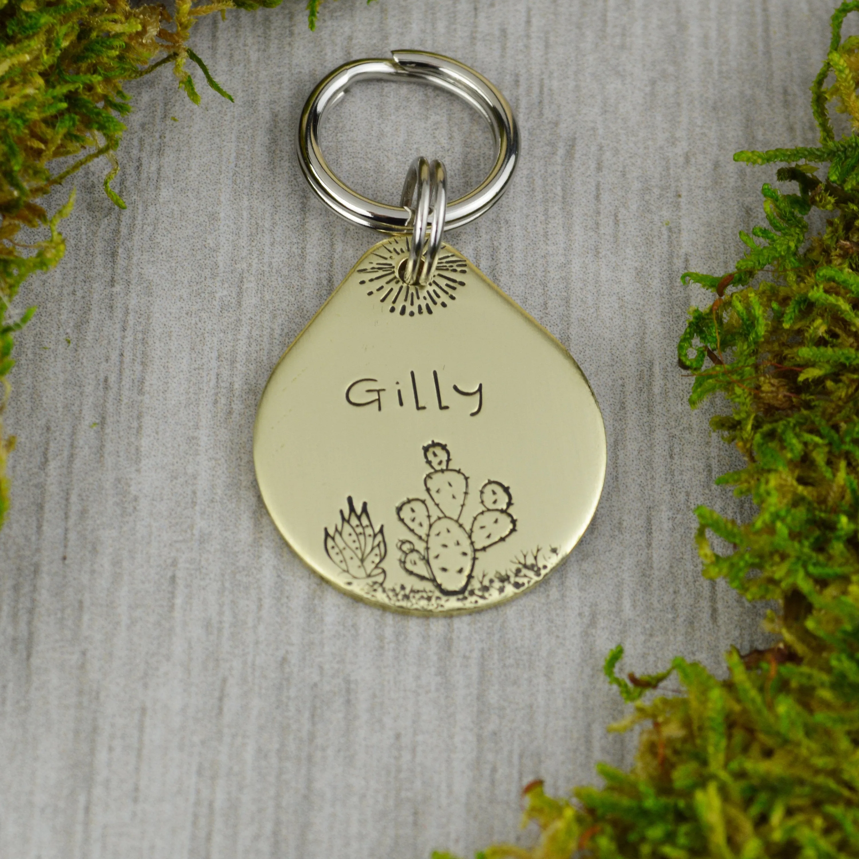 Prickly Pear Pet ID Tag