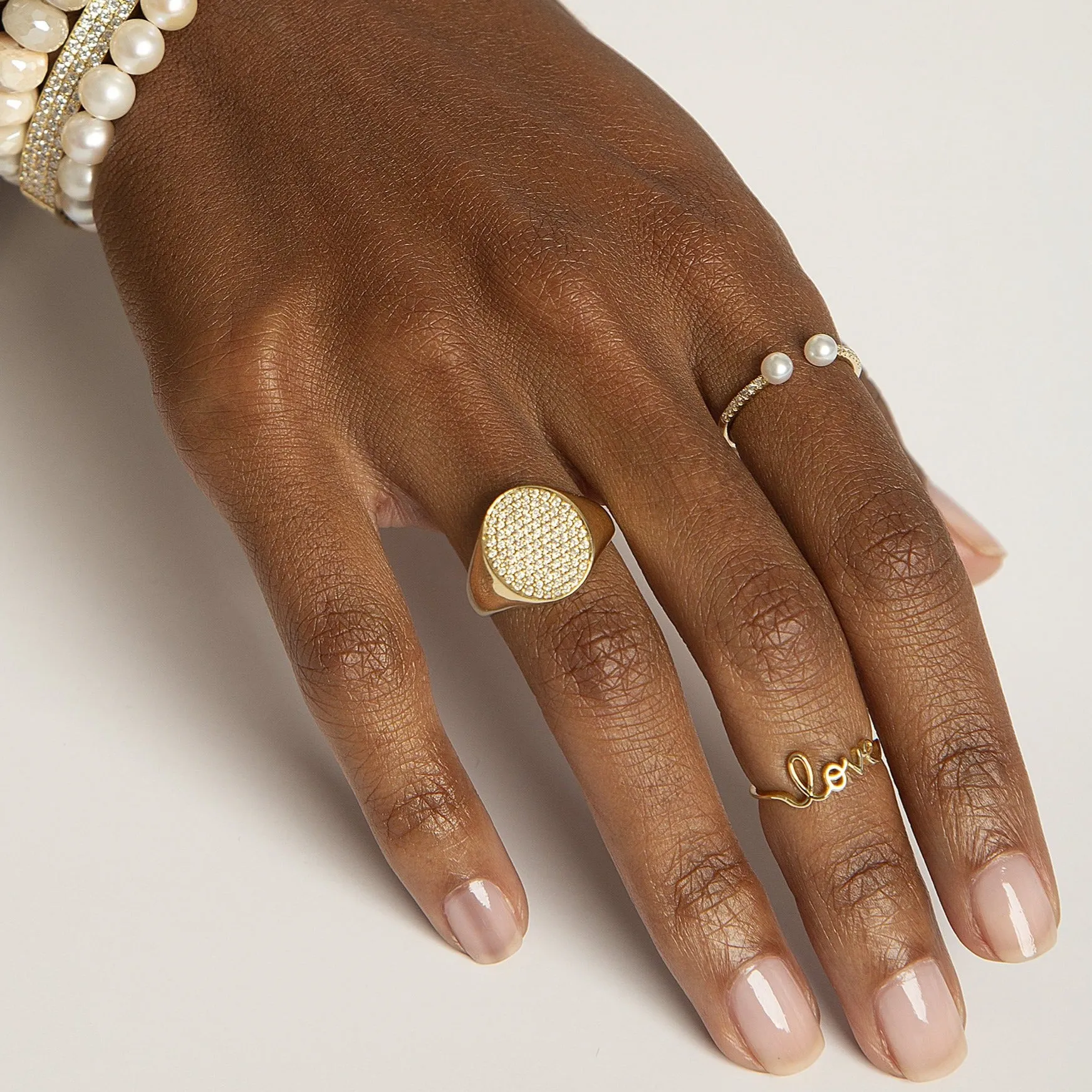 Pure Gold Small Love Ring