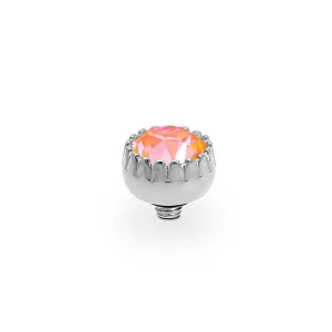 Qudo London 8mm Silver Topper - Orange Glow Delite