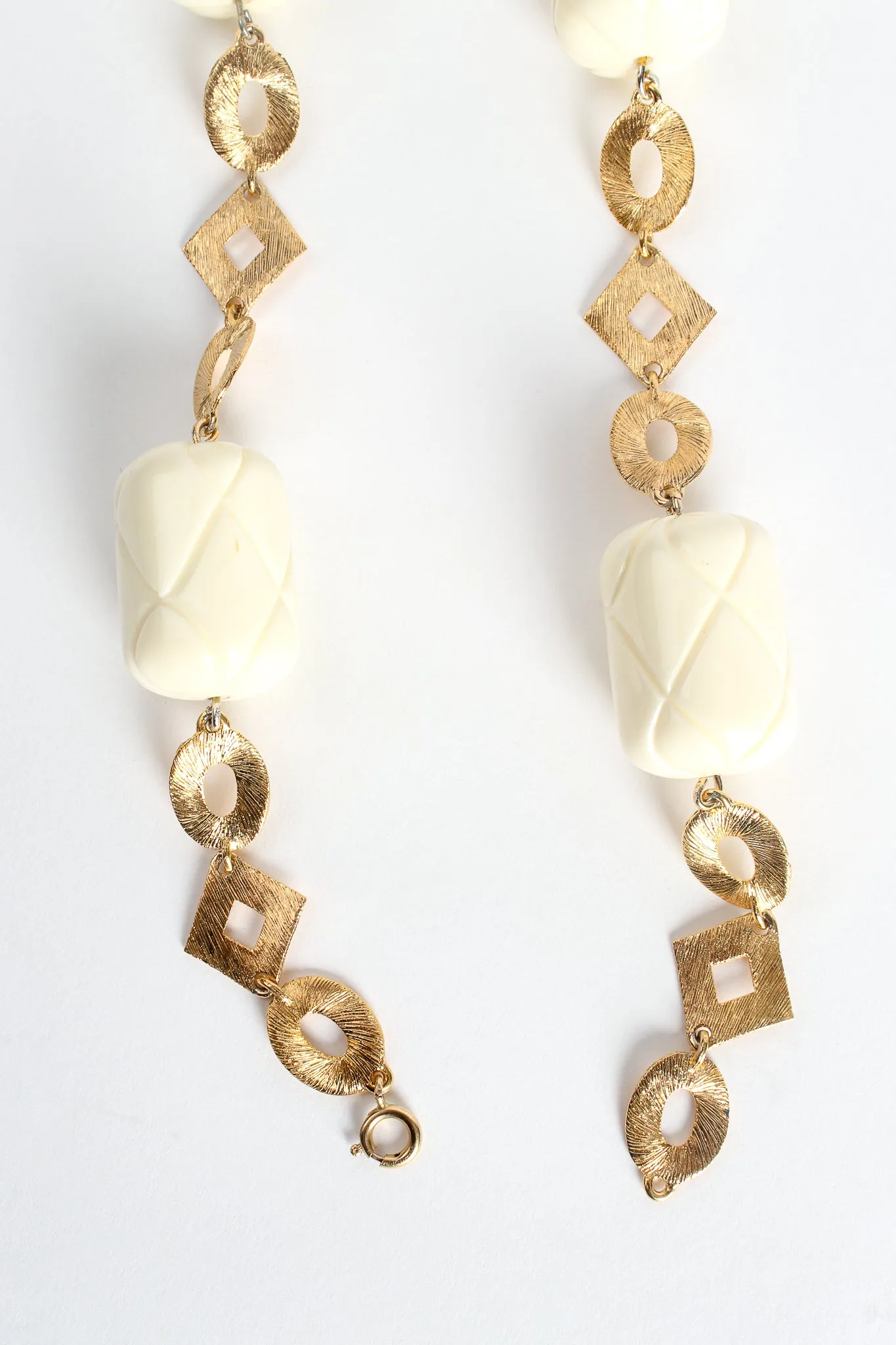 Quilted Barrel Bead Necklace