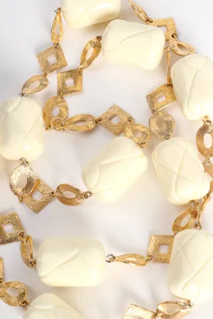 Quilted Barrel Bead Necklace