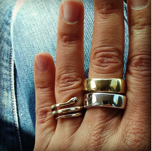 Raw Cuff Ring - Gold