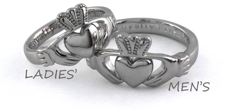 Retired MENS BEST QUALITY Silver Claddagh Ring SMS-SG92