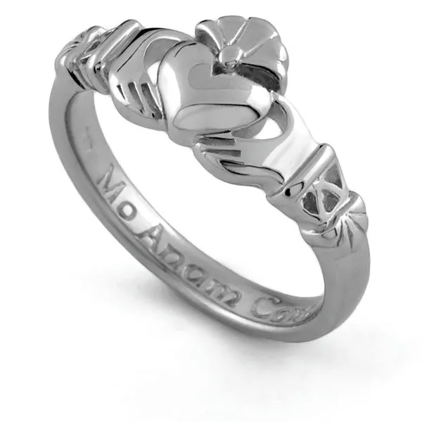 Retired Silver PROMISE Claddagh Ring LS-PROMISE1 My Soul Mate - Mo Anam Cara