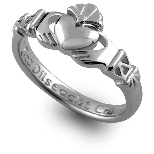 Retired Silver PROMISE Claddagh Ring LS-PROMISE2  Love Loyalty Friendship