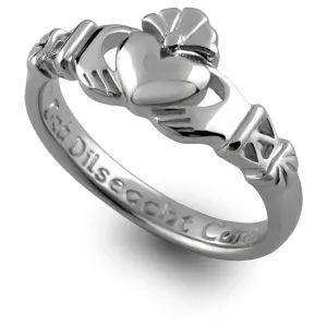 Retired Silver PROMISE Claddagh Ring LS-PROMISE2  Love Loyalty Friendship