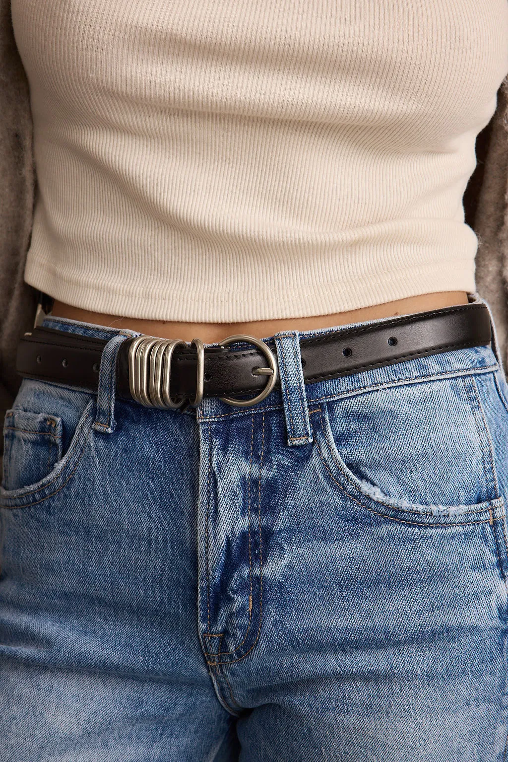 Rogue Black Genuine Leather Belt