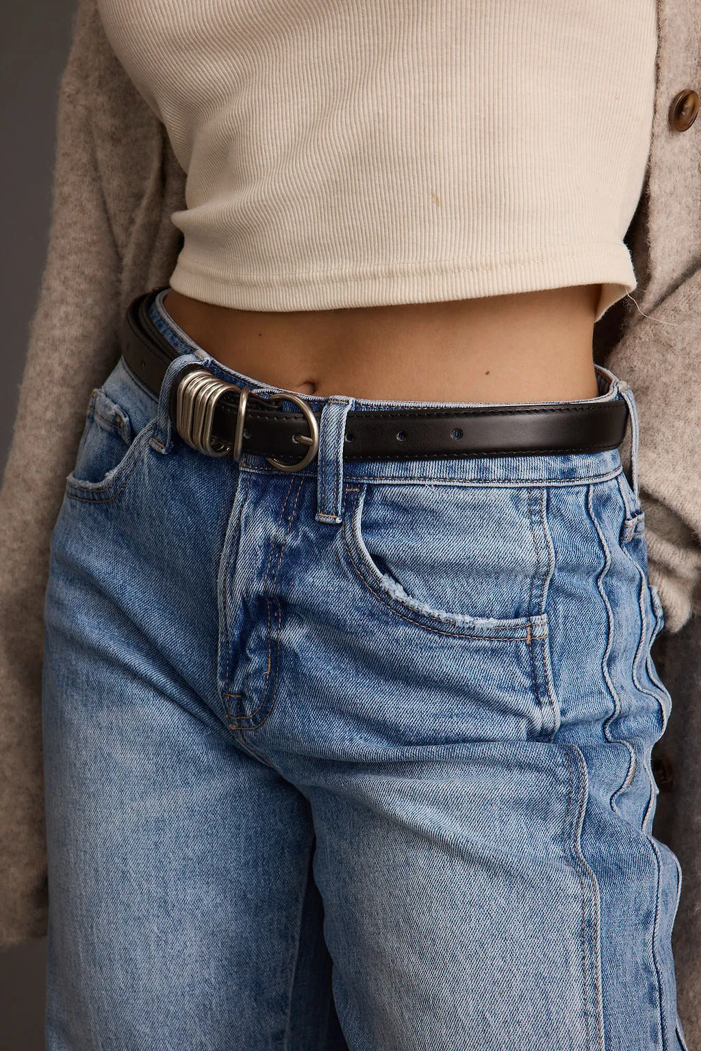 Rogue Black Genuine Leather Belt