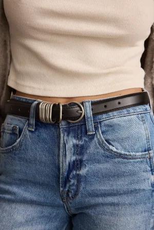 Rogue Black Genuine Leather Belt