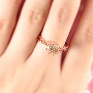Rose Gold Leaf Ring