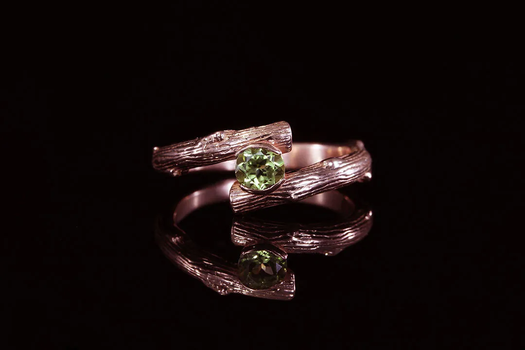 ROSE GOLD SPLIT TWIG RING