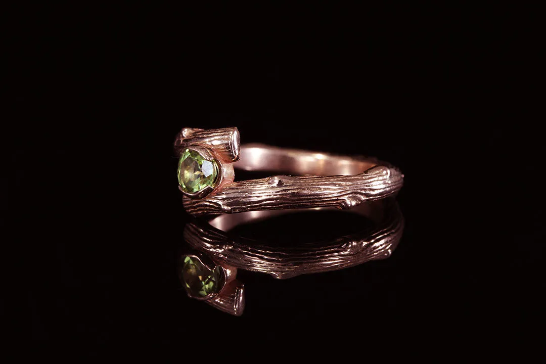 ROSE GOLD SPLIT TWIG RING
