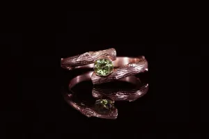 ROSE GOLD SPLIT TWIG RING