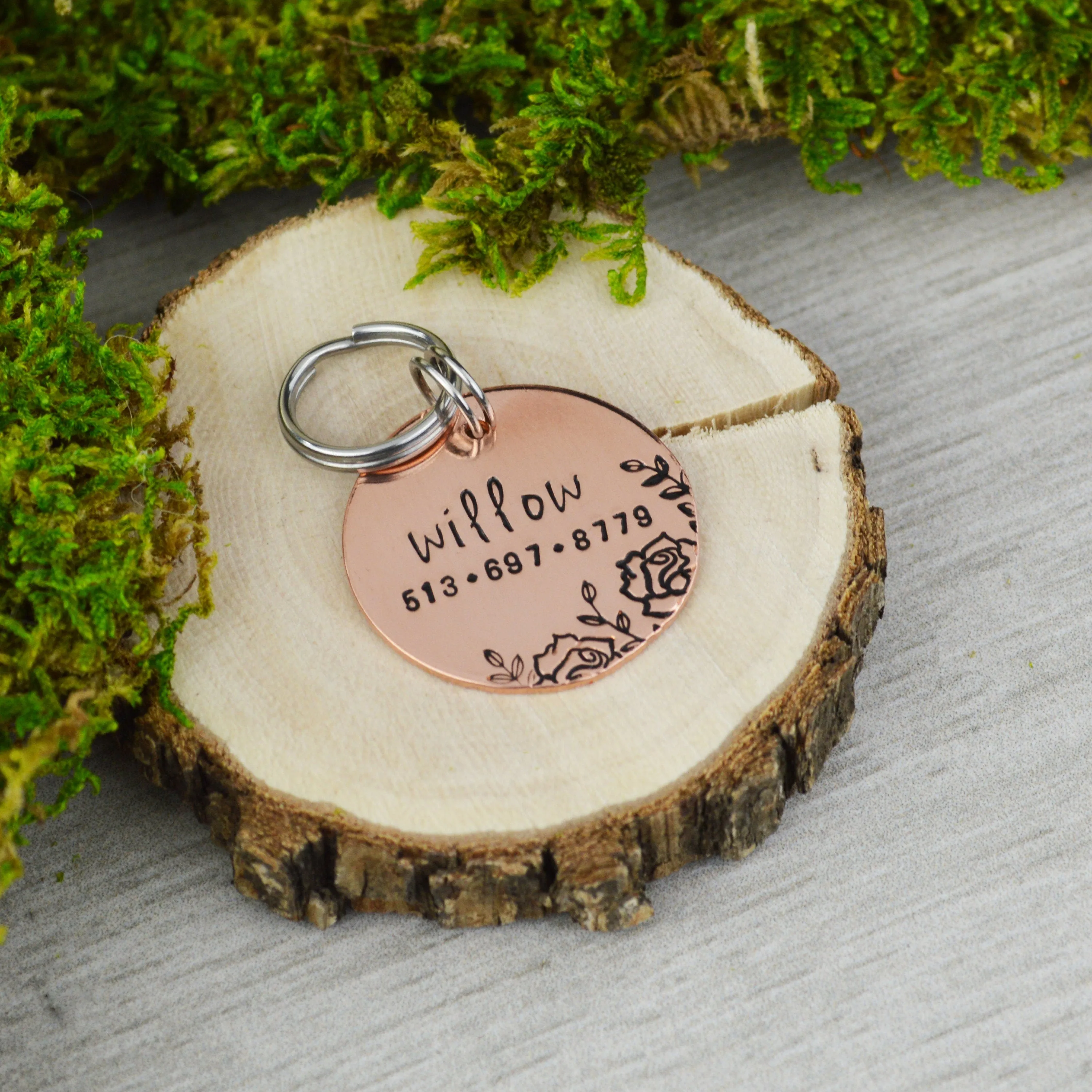 Roses Pet ID Tag