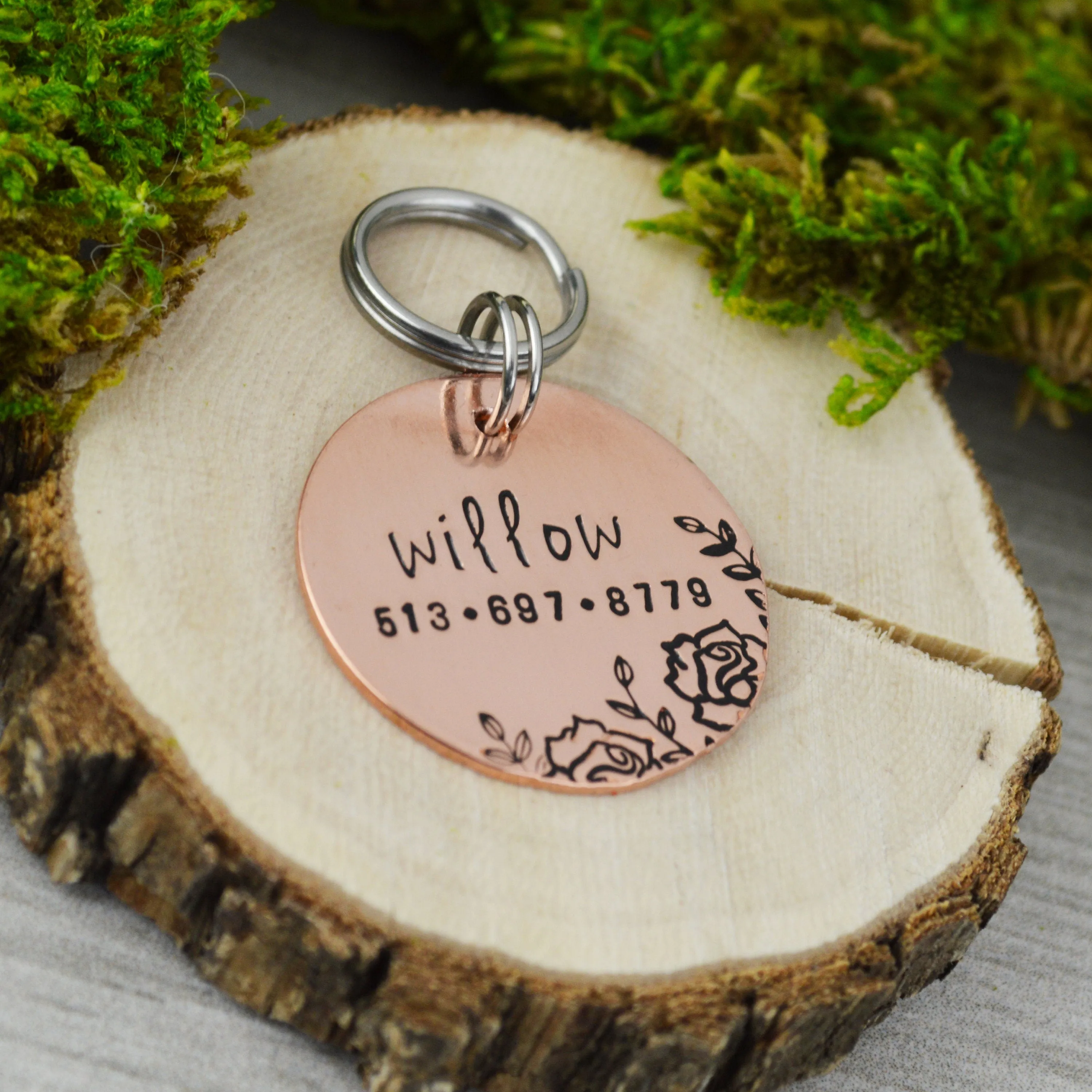 Roses Pet ID Tag