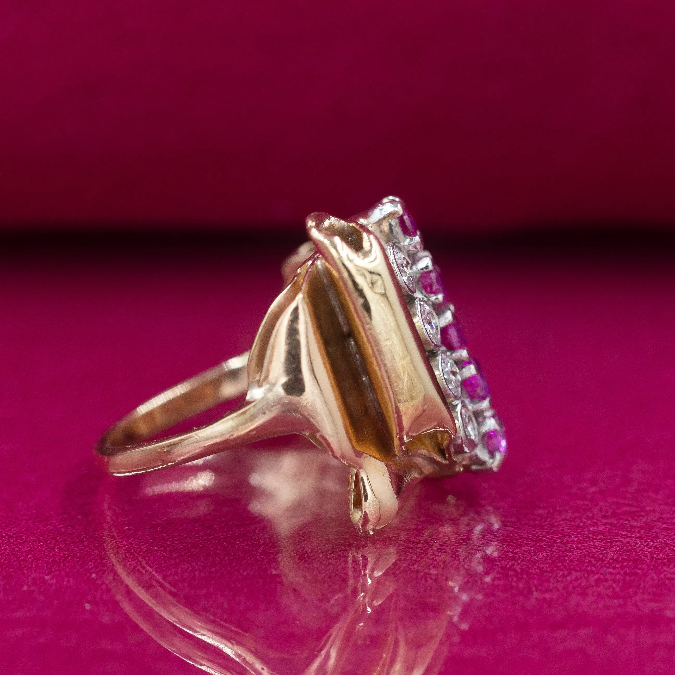 Ruby Bow Ring c1930