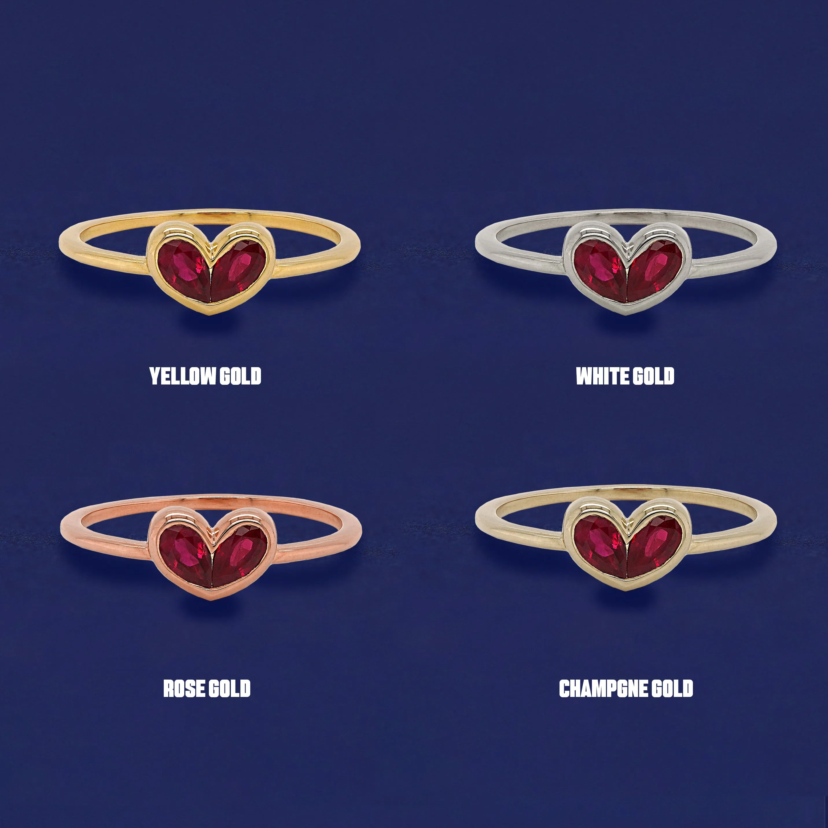Ruby Heart Ring
