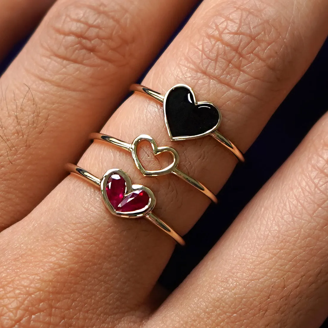 Ruby Heart Ring