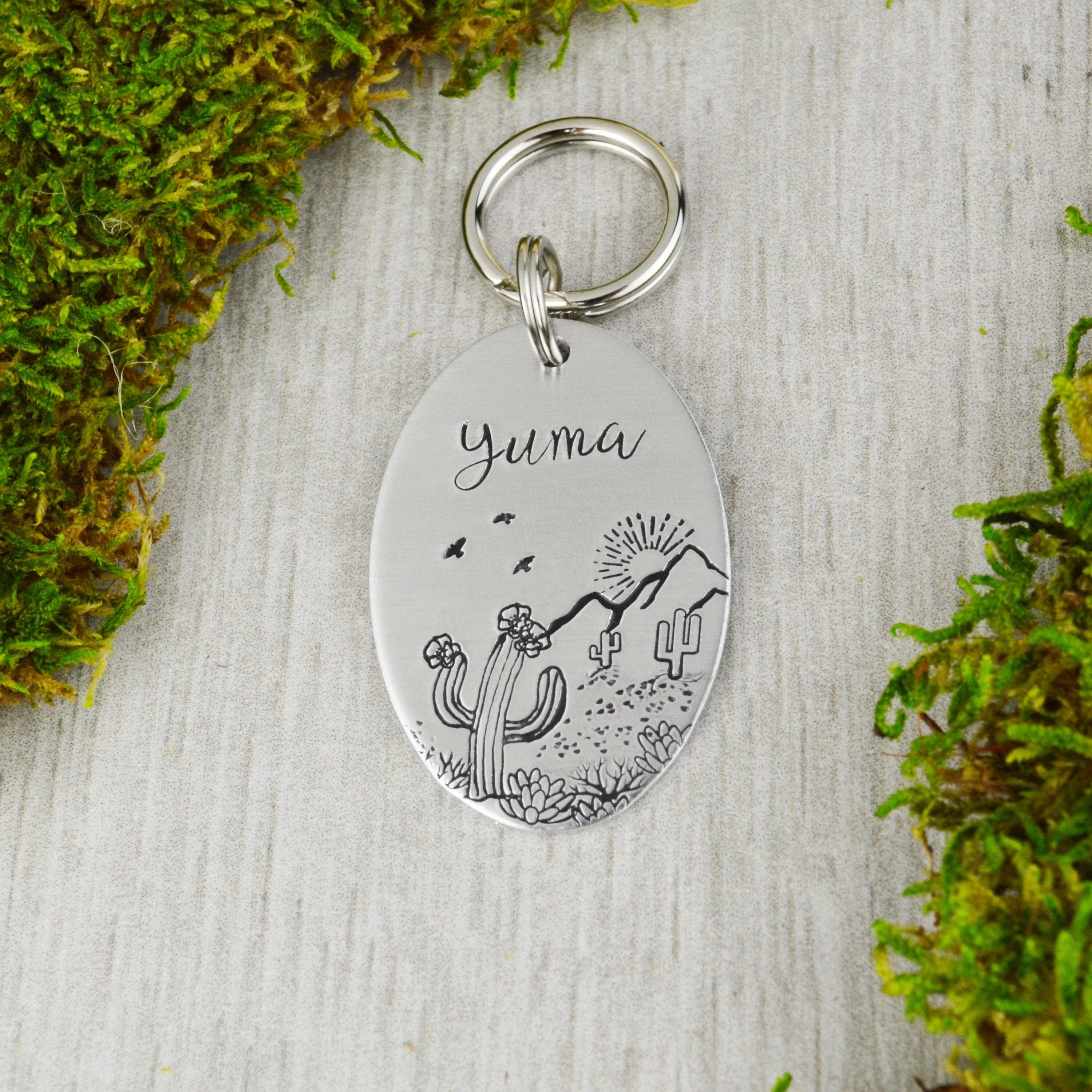 Saguaro Blooms Pet ID Tag