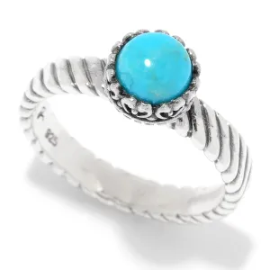 Samuel B. Sterling Silver Turquoise Ring, Size 7 (96941)