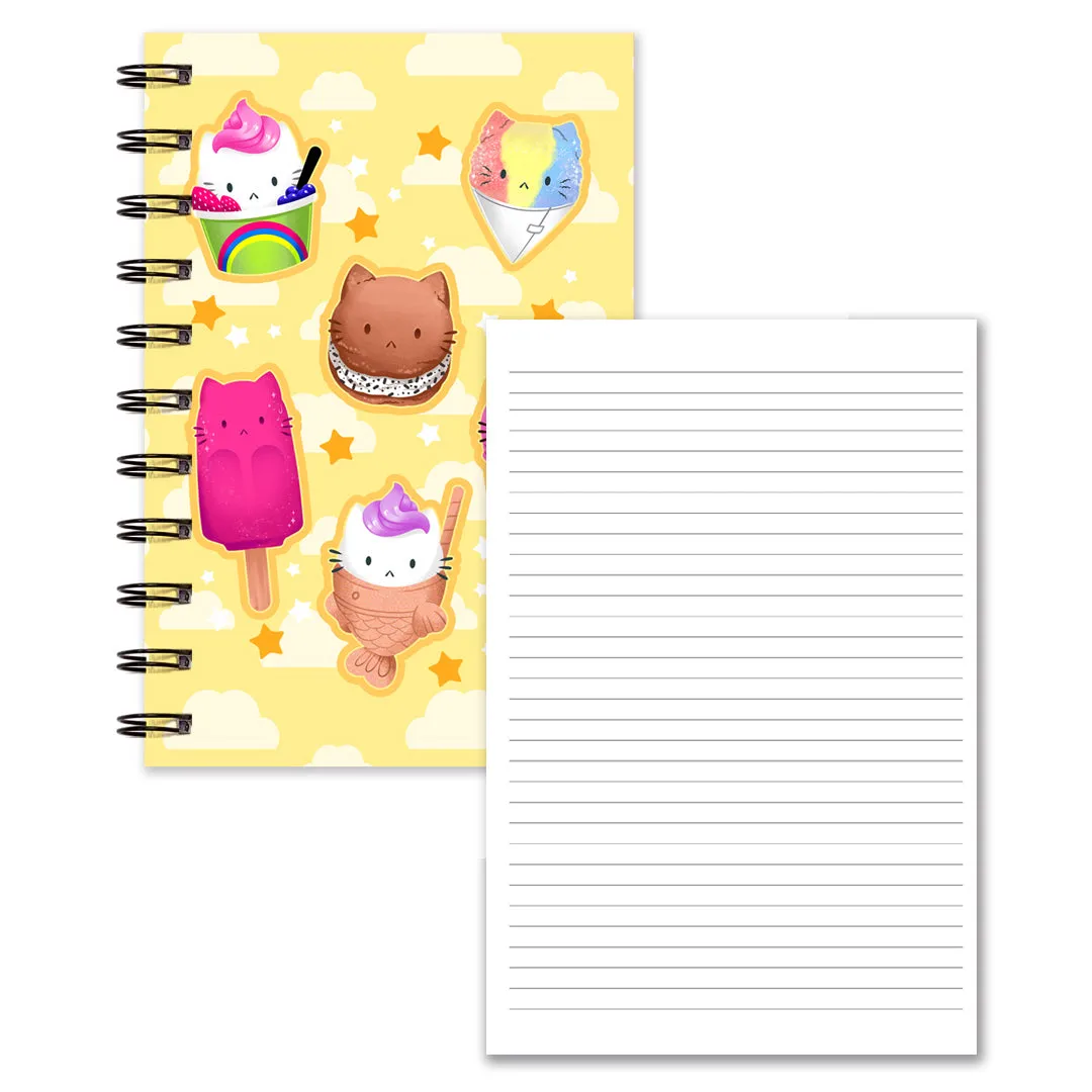 Sassy Kitties Summer Treats (Lined/Sketch/Sticker Album)