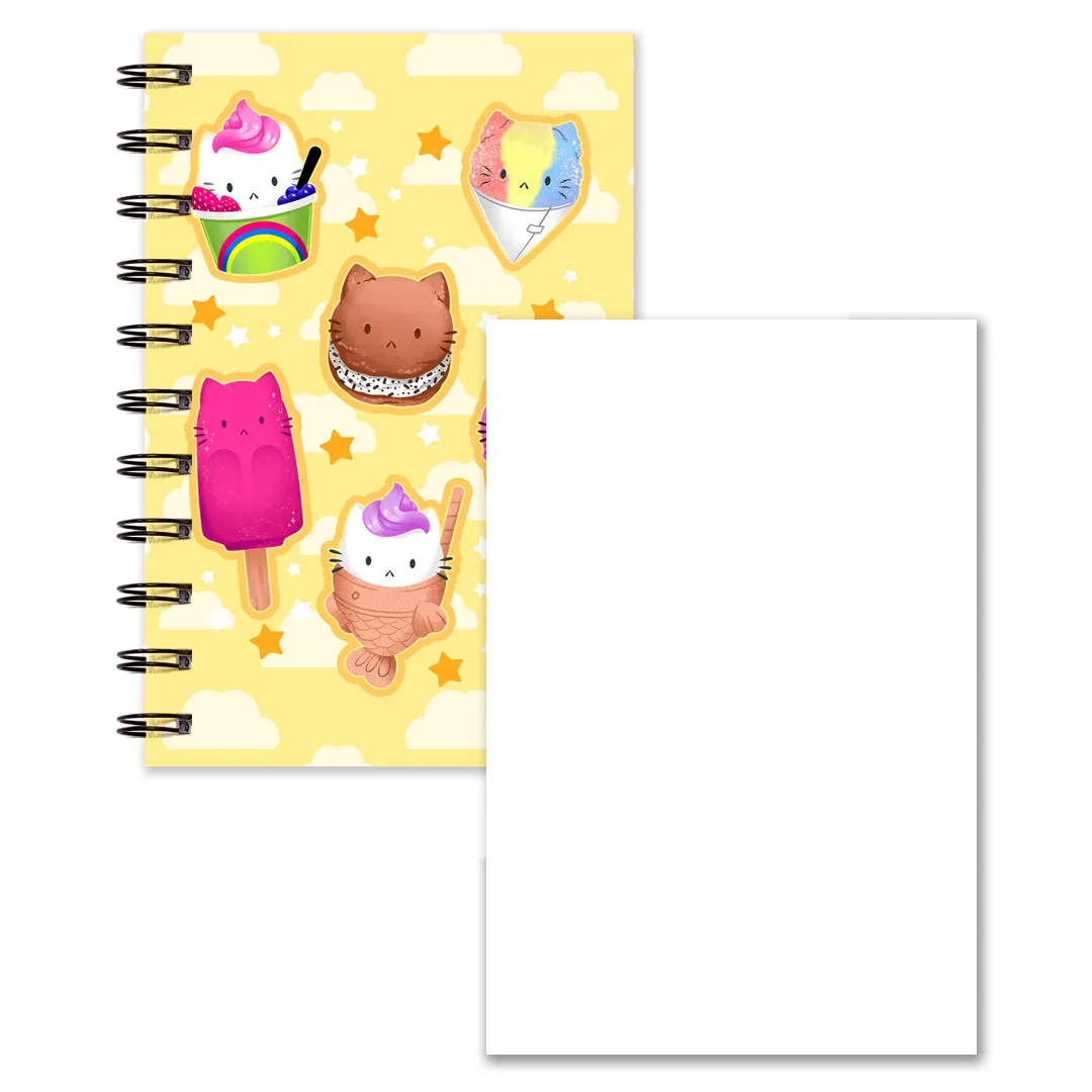 Sassy Kitties Summer Treats (Lined/Sketch/Sticker Album)