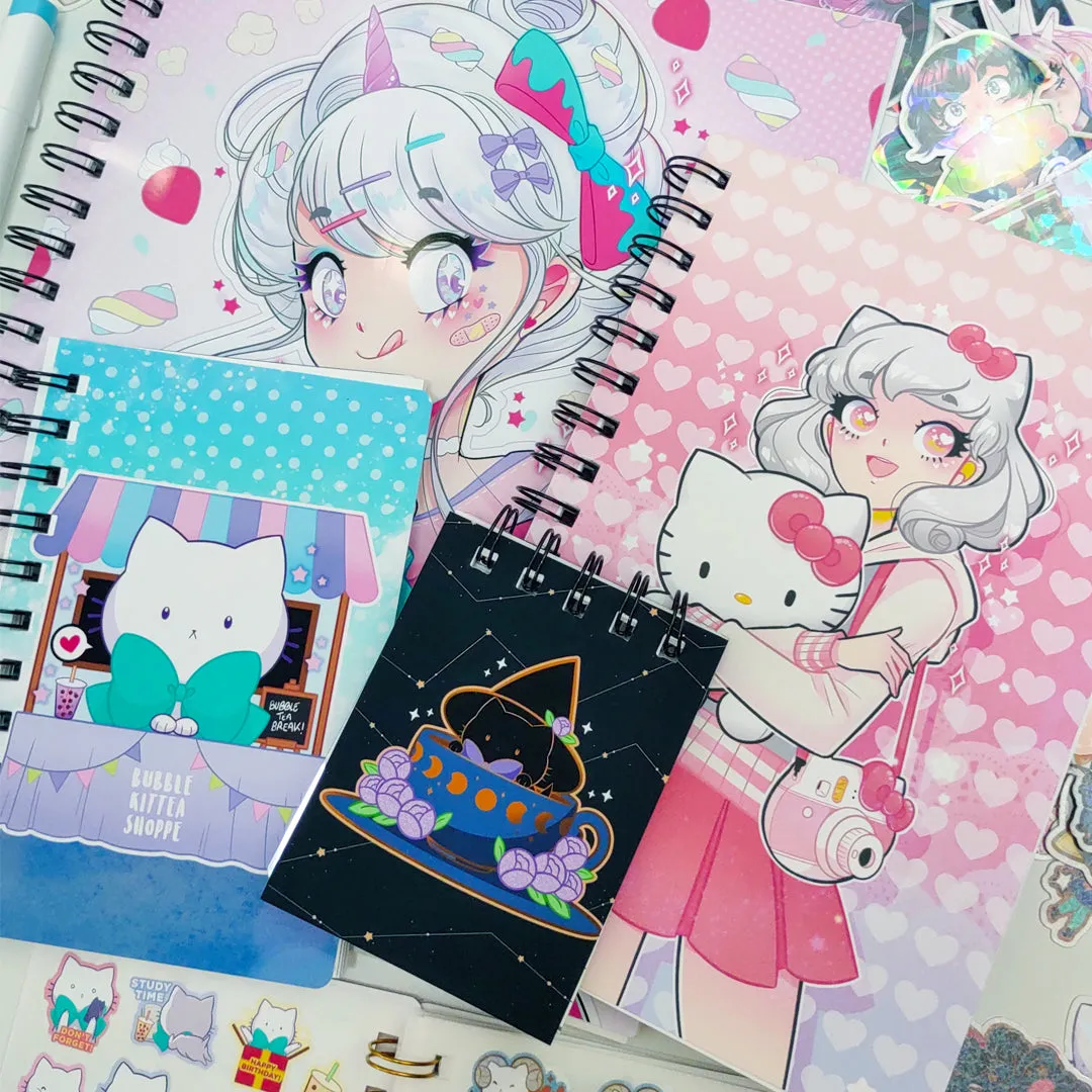 Sassy Kitties Summer Treats (Lined/Sketch/Sticker Album)