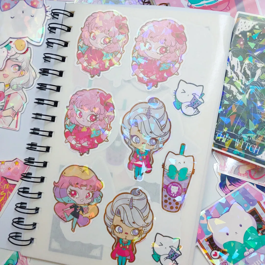 Sassy Kitties Summer Treats (Lined/Sketch/Sticker Album)