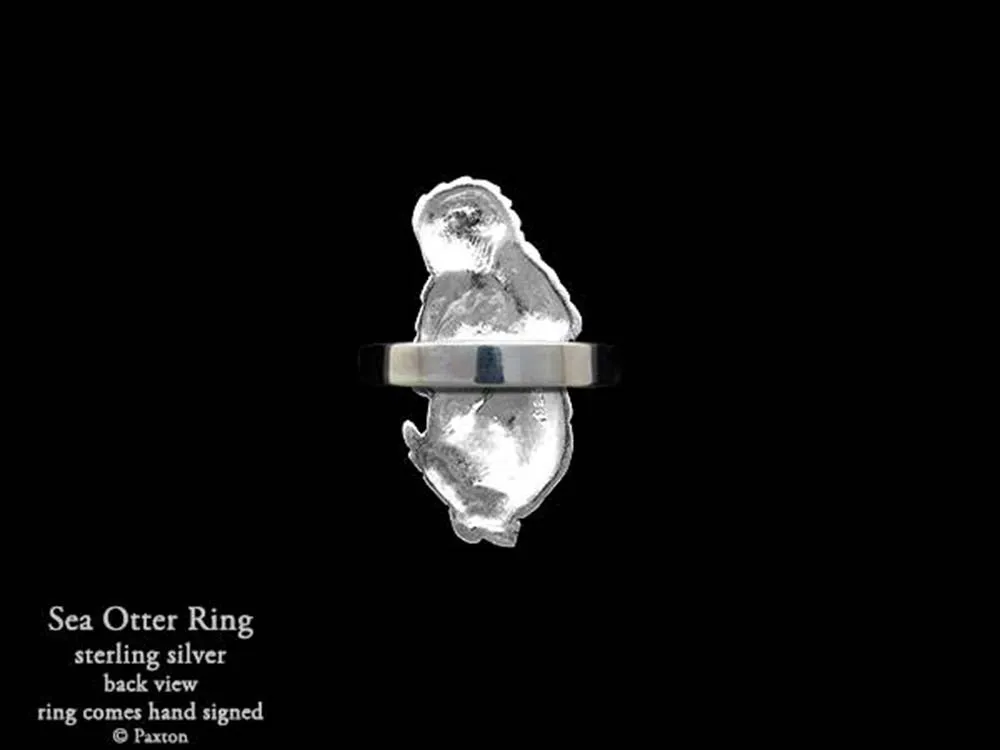 Sea Otter Ring Sterling Silver