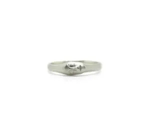 Silver Little Grey Lady Cameo Ring