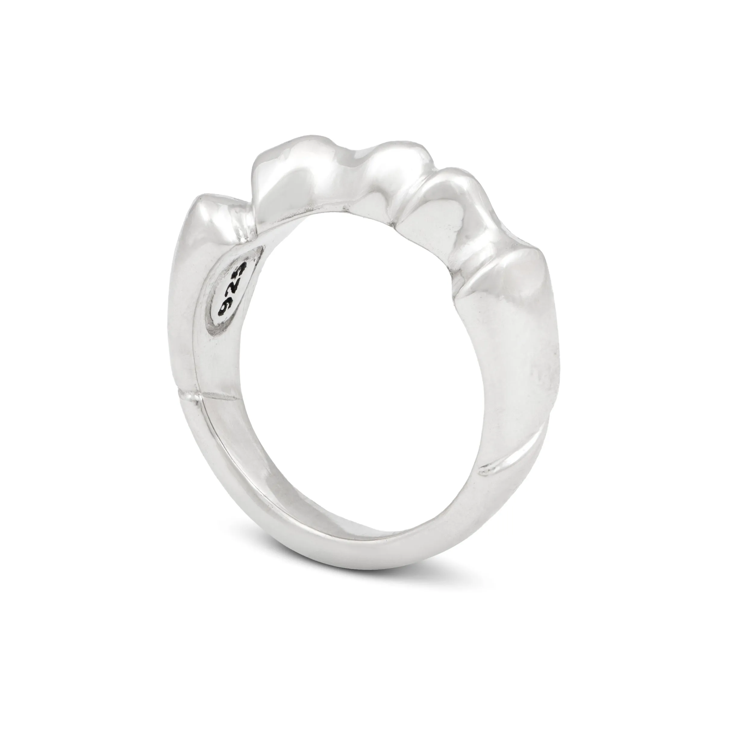 Silver Ring "Drops of ice"