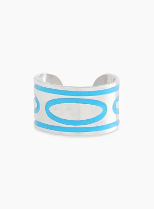 Silverie Blue Emanem Ring