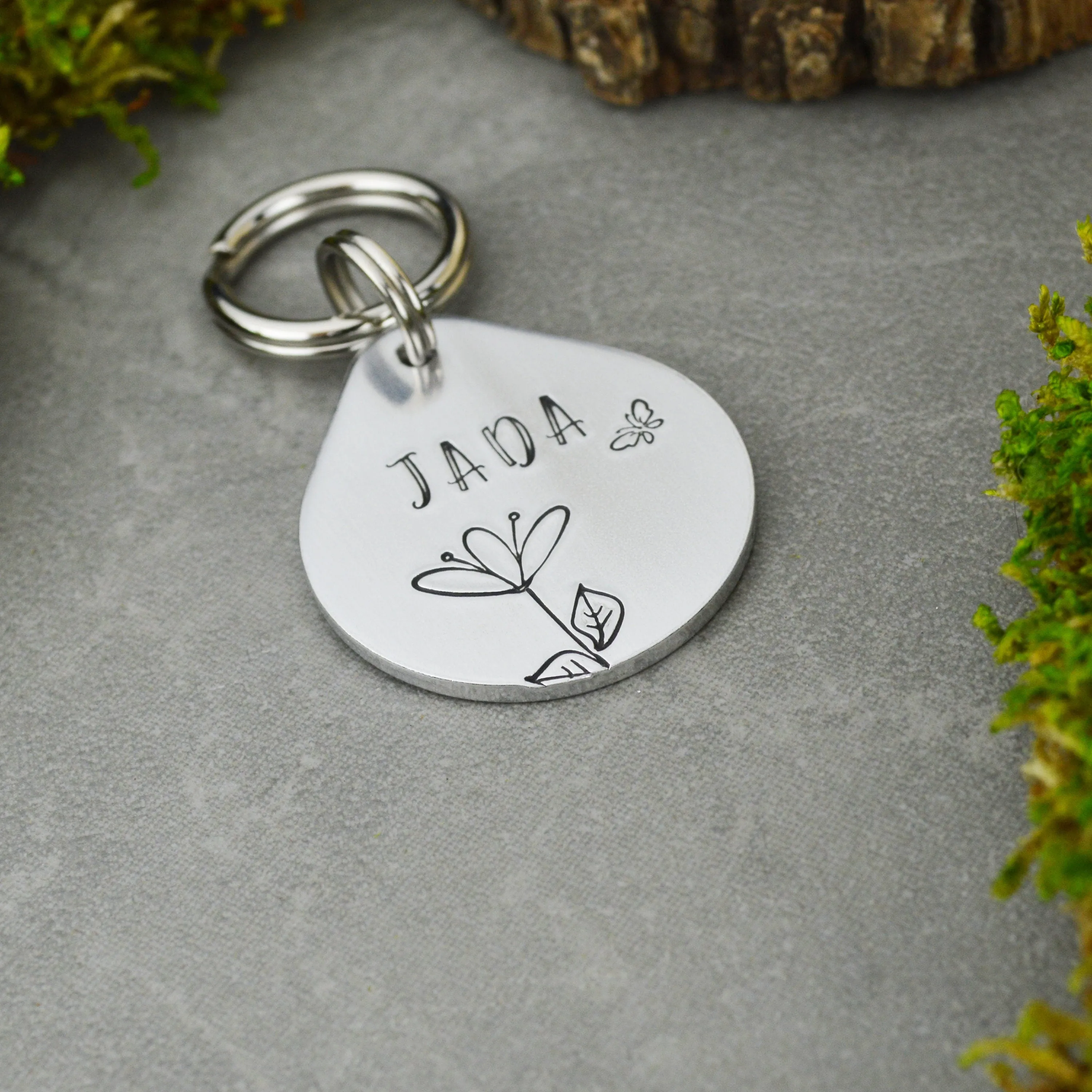 Single Bloom Pet ID Tag