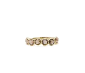 six bezel band champagne