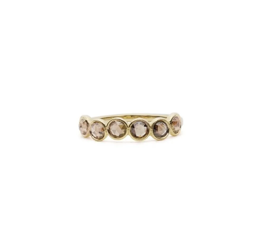 six bezel band champagne