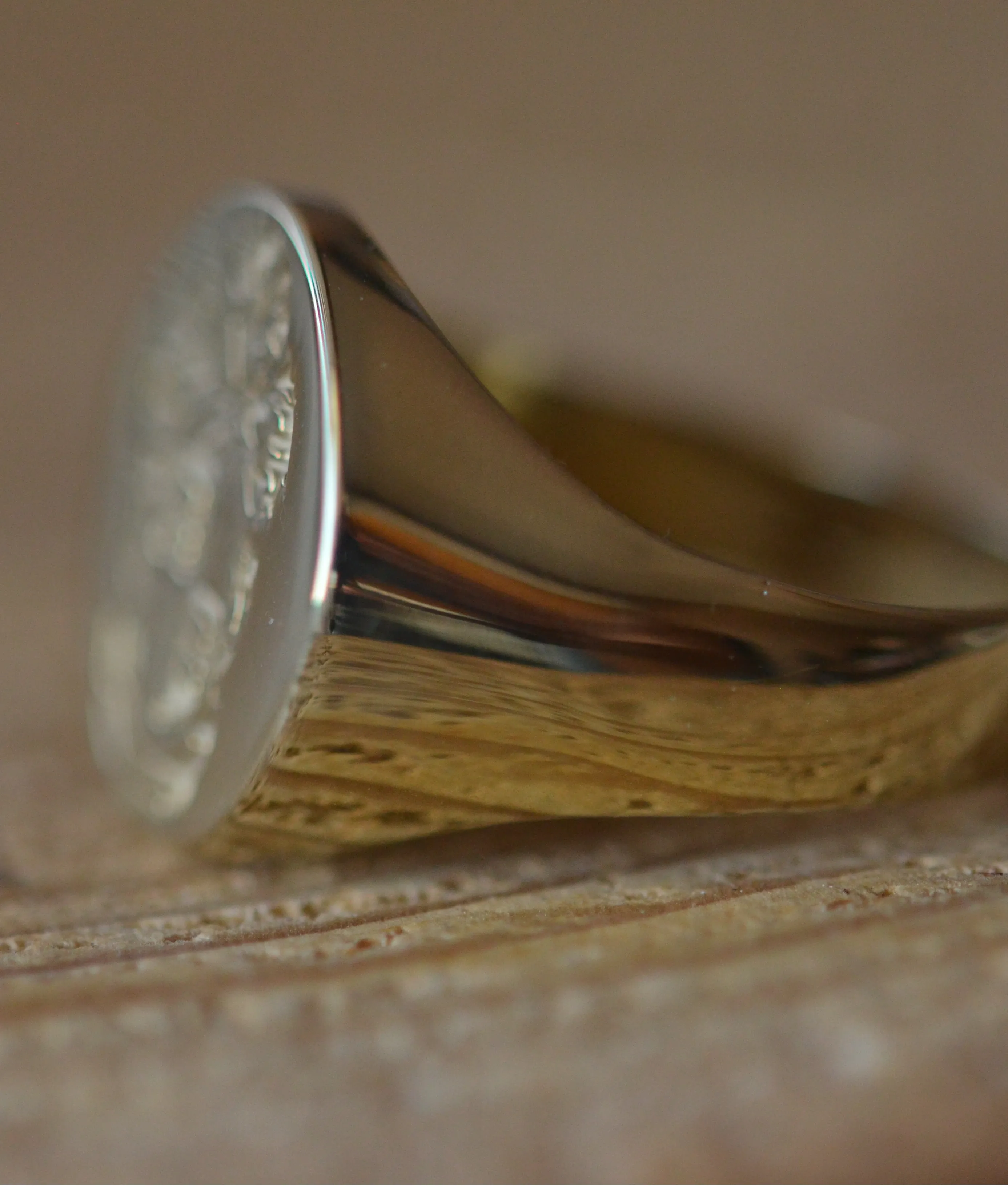 Solid Gold Custom Made Family Crest Ring - Gorena Crest - Any Crest