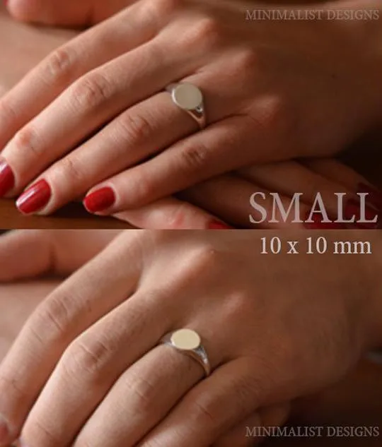 Solid Gold Design Your Own -  Fingerprint Ring