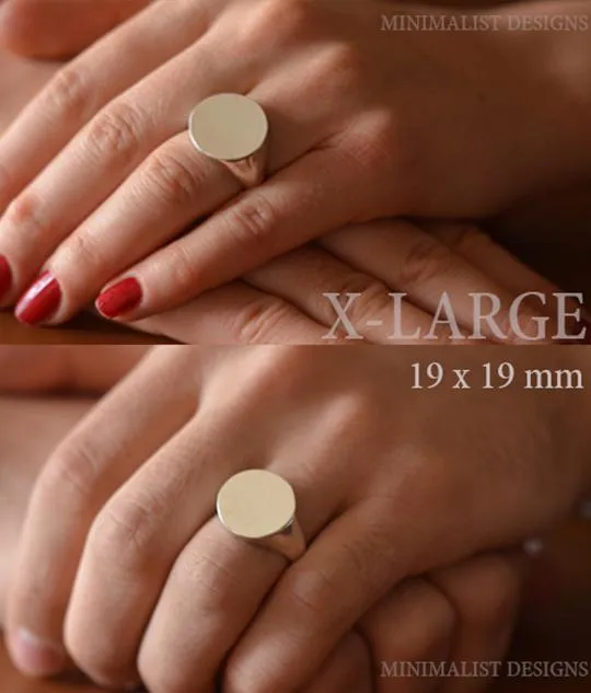 Solid Gold Design Your Own -  Fingerprint Ring