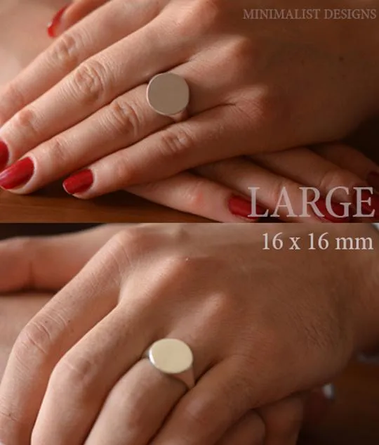 Solid Gold Design Your Own -  Fingerprint Ring