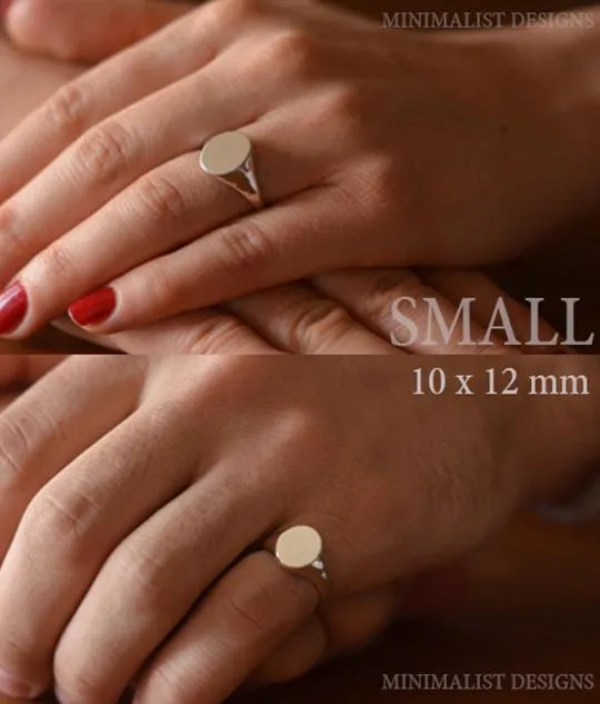 Solid Gold Personalized Family Crest Ring