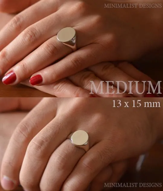 Solid Gold Personalized Family Crest Ring
