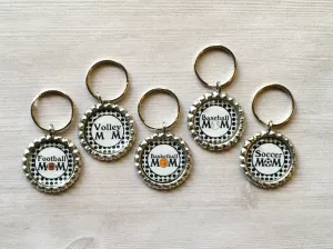 Sports Mom Keychains